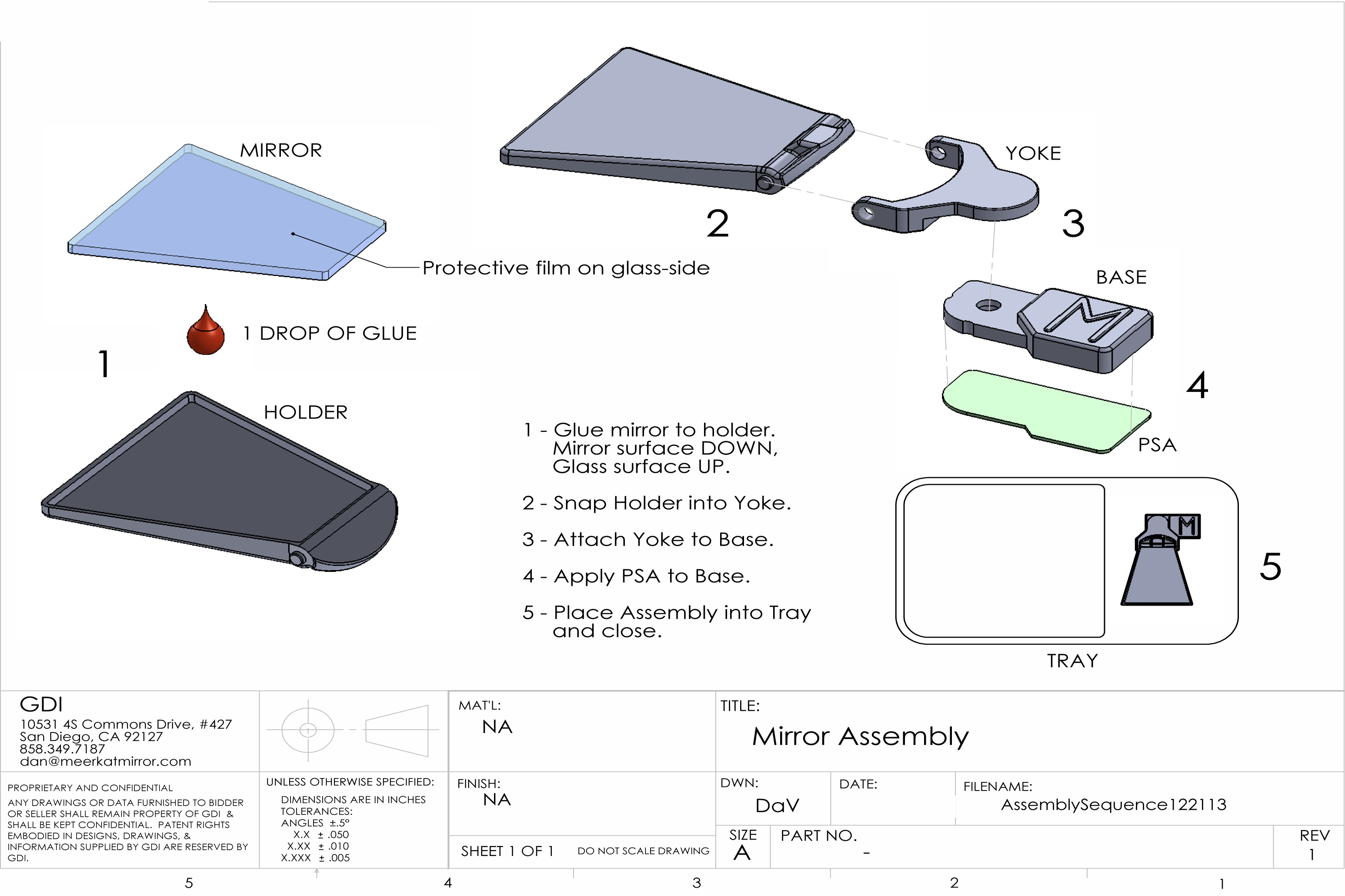 Smartphone Folding Mirror